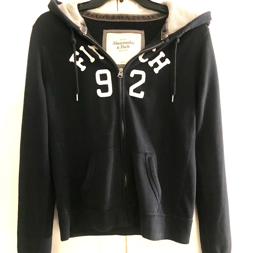 Abercrombie & Fitch Navy Blue Hoodie sz L